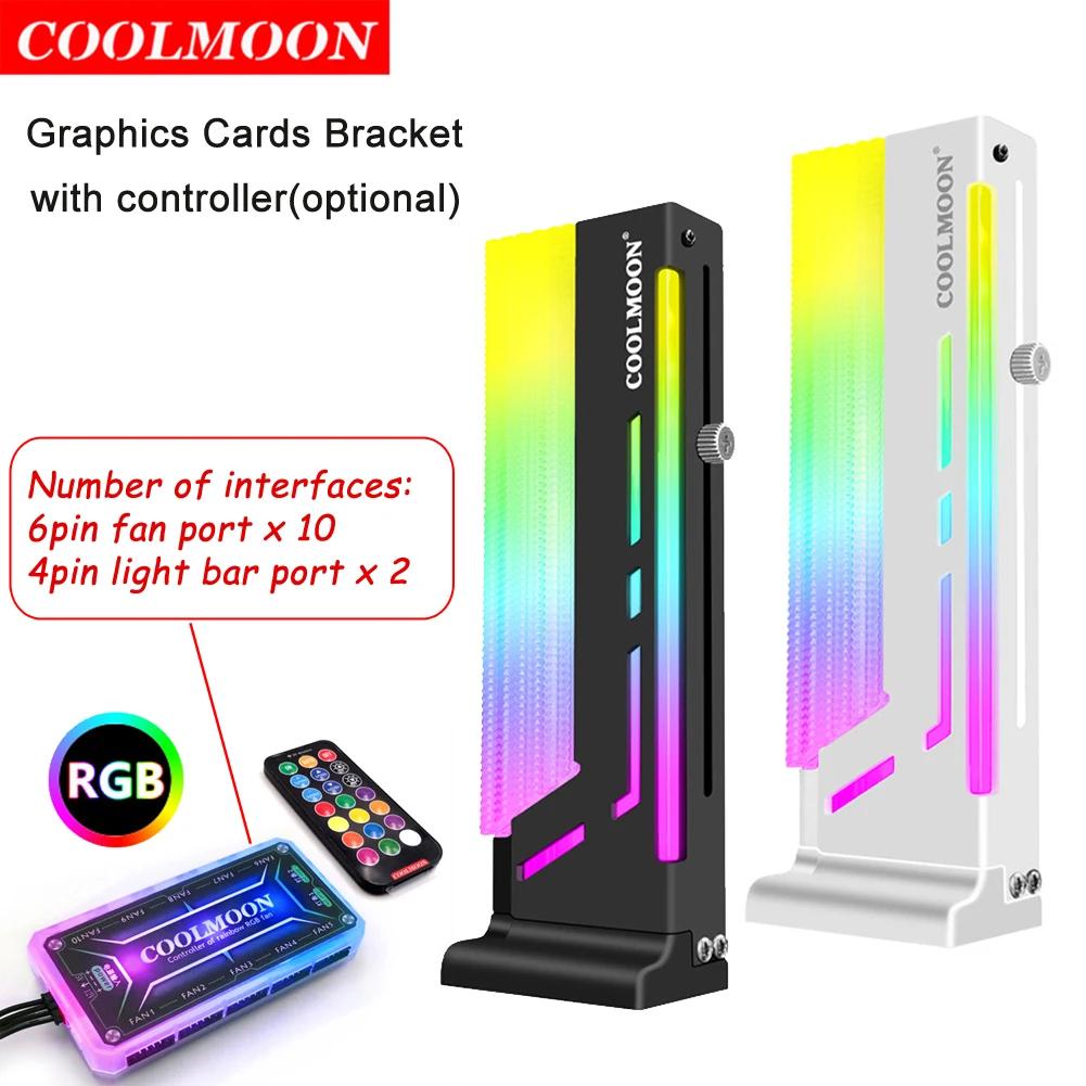 COOLMOON CM-GH2  GPU  귡Ŷ A-RGB ׷  ī ĵ GPU ġ PC ̽ ð ŰƮ, 5V